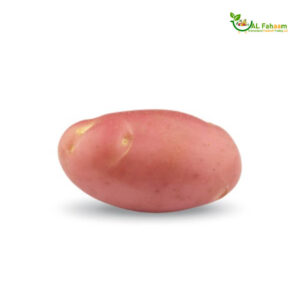 Image of a basket filled with fresh Pink Potatoes from Bangladesh, offered by alfahaam for a delightful culinary experience.